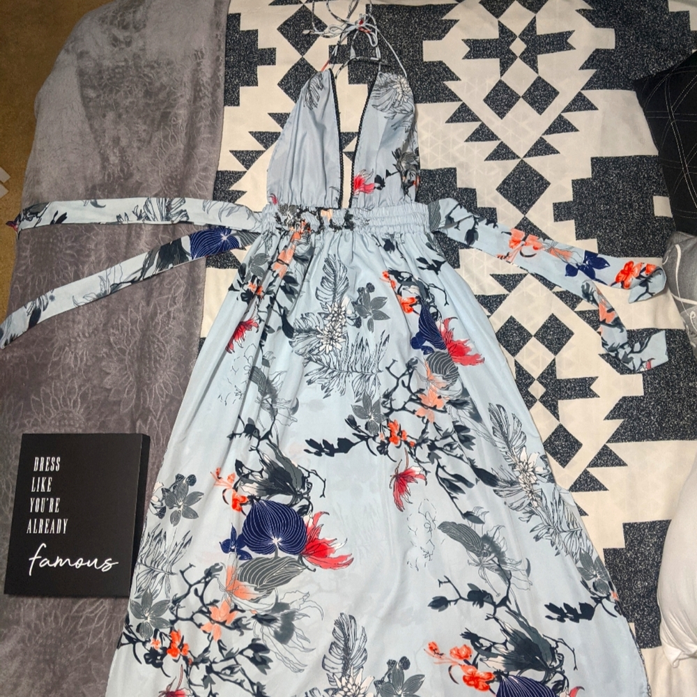 America Beyond Halter Maxi Dress